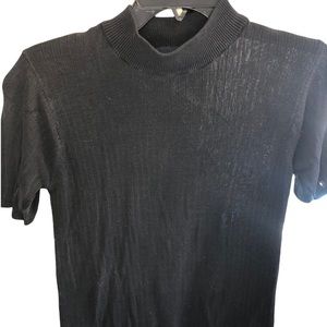 Herman Geist Black Silk Top